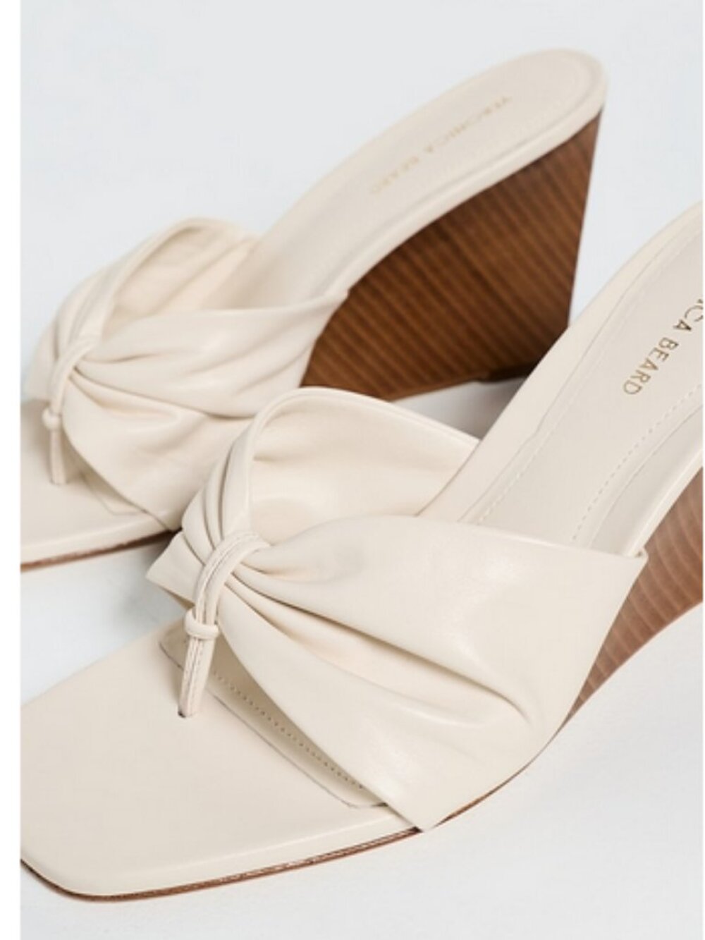 NWT Veronica Beard Tullia Wedges, Ecru size 6.5